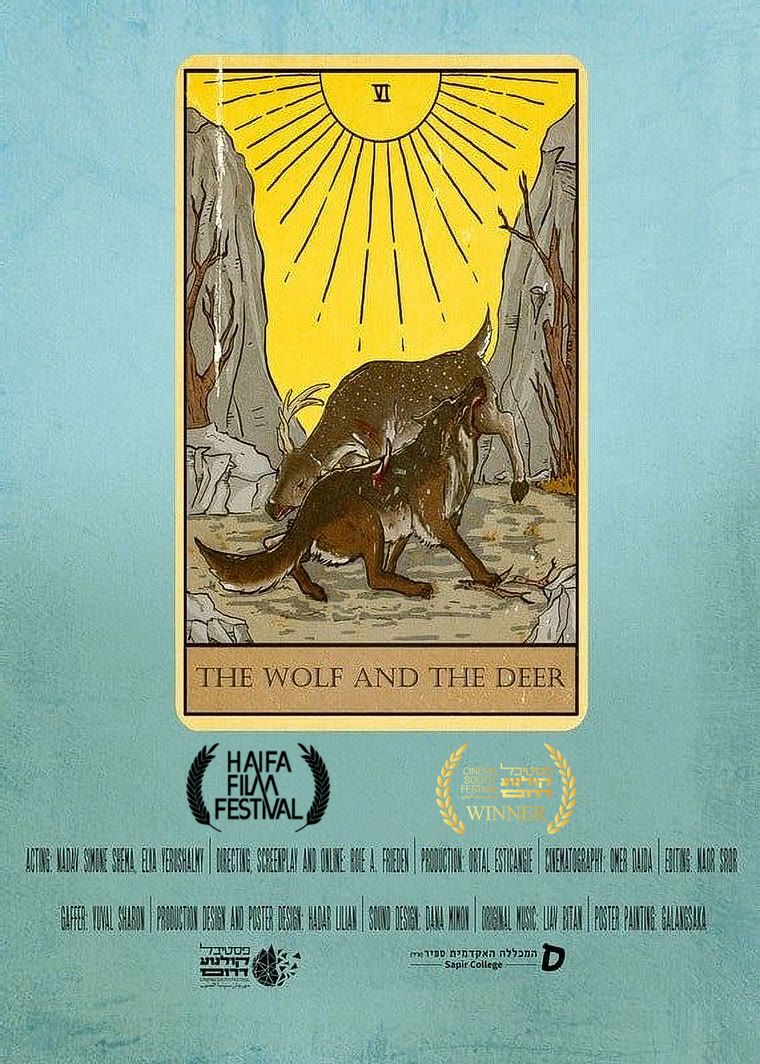 Wolf and Deer — poster
